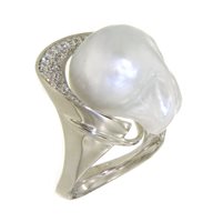 Anello Utopia Donna GALLERY in Oro bianco Perla GAU01